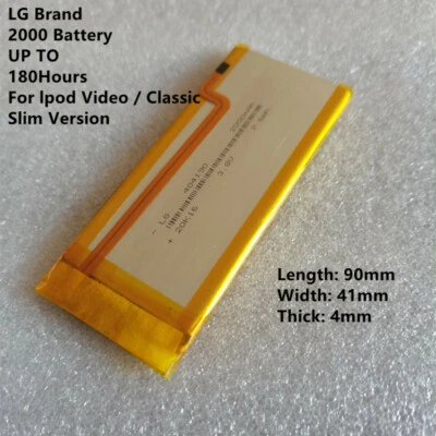 2000mAh аккумулятор обновления заменить для iPod Classic 7-го поколения 80/120/160GB видео 30GB - Изображение 1 из 4