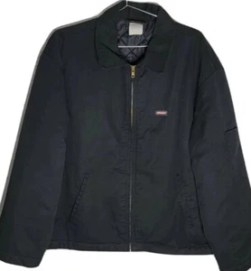Mechanic Jacket Dickies Workwear Quilted Lining Navy Blue Men Size XL *FREE SHIP - Picture 1 of 12