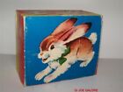 WESTERN GERMANY WIND UP HOPPING RABBIT BY ORIGINAL WORKS NEW IN BOX MIB! 1950's
