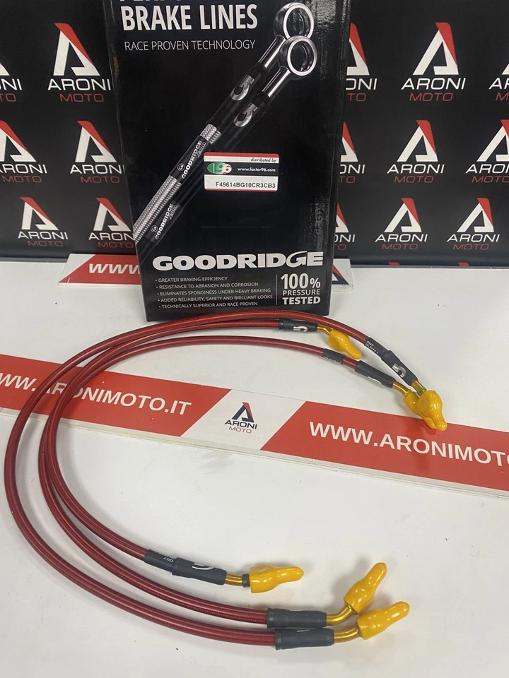 Goodridge Brake Line Kit For Honda CBR 1000 SP '14-'16 Steel/Ergal Red Foto 1 de 1