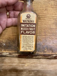 Vintage Watkins MIXED FRUIT FLAVOR Bottle 2 Ounces JR Watkins Company - Picture 1 of 7