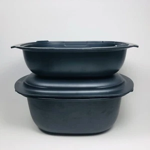 TUPPERWARE Ultra Plus 2l.+ 3,5l. schwarz Auflaufform Kasserolle Bräter Backform - Bild 1 von 7
