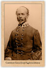 JOE JOHNSTON Confederate General  Civil War PHOTOGRAPH CARD A++ RP CDV