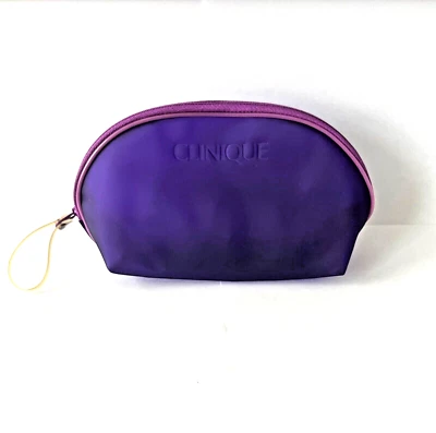 CLINIQUE винтажный косметический макияж сумка маленький лаванды сирени фиолетовый фиолетовый полный молнии ❤️ - Изображение 1 из 4
