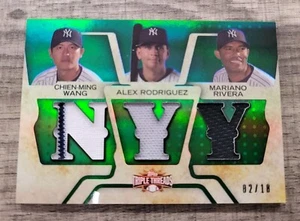 2007 Topps Triple Threads Relics Combos Emerald #40 Wang/Rodriguez/Rivera 02/18 - Picture 1 of 2