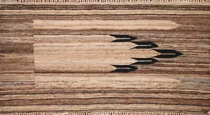 Tappeto Kelim Kilim Kelim Colore Terra 2x4 Moderno Reversibile Lana Piatta - Foto 1 di 9