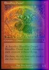 Magic the Gathering MTG Bloodfire Dwarf (56) Apocalypse   LP FOIL