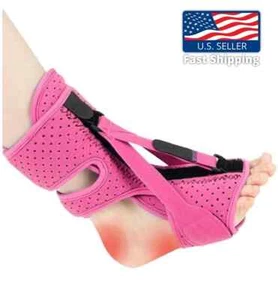 Plantarfasziitisschiene 3 verstellbare Riemen für Bandage Fuß- & Sprunggelenkschmerzen 2er Pack - Bild 1 von 7