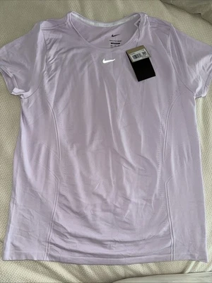 NUEVO CON ETIQUETAS Mujer NIKE DRI-FIT ADV Correr Correr Lila Luz CAMISETA DE ENTRENAMIENTO XXL $68 Foto 1 de 4