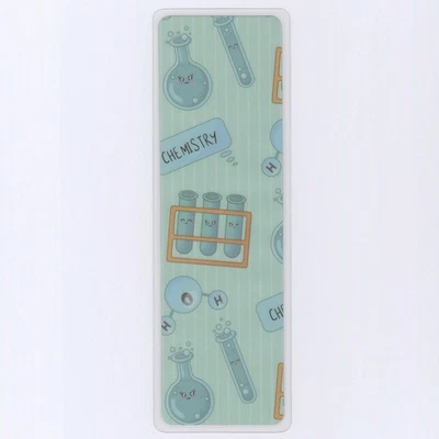 2.5x7.75 Inch Fun Chemistry Bookmark For Books, Science Art, Laminated - Image 1 of 4