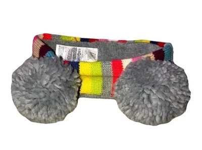 Gap Bebé Niñas M/L Mediana Grande Rayas Invierno Diadema Pom Pom Orejas Nuevo Foto 1 de 4