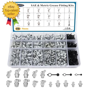 310-teiliges SAE-metrisches Fettnippel-Sortiment-Set - Bild 1 von 3