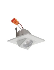 Elco E219C0730 2" LED Adjustable Square Shower Recessed Trim - - White - Picture 1 of 1