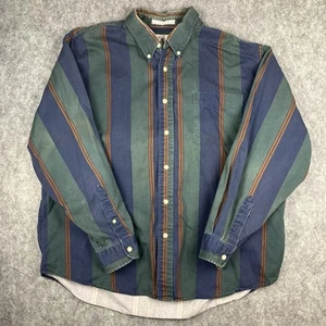 John Ashford Sport Men’s Button Up Size XL Multicolor Striped 1990s Vintage - Picture 1 of 13