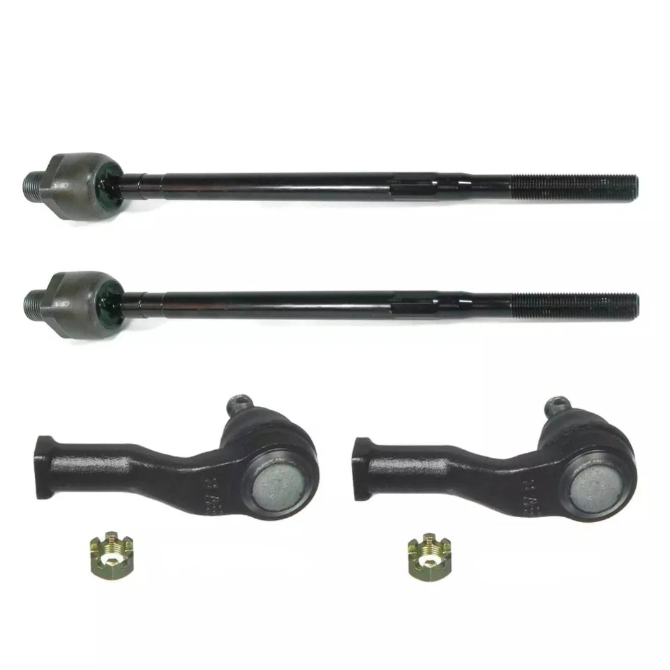 4 Pcs Front Inner & Outer Tie Rod Ends Mazda Miata W/Manual Steering - Image 1 of 1