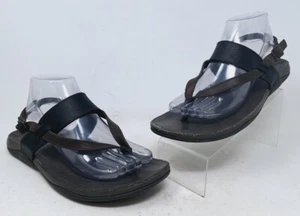 Chaco Womens Maya II Black Leather Slingback Buckle Sandals Size 9 - Picture 1 of 8