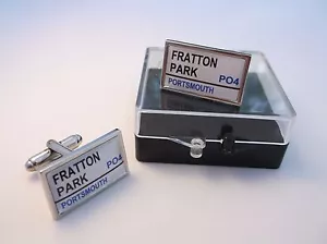 Portsmouth Straßenschild Herren Manschettenknöpfe Geschenk - Bild 1 von 2