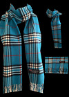 Women Men Winter Warm 100% Cashmere Wool Wrap Scarf Scotland Made Plaid Scarves