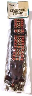 VINTAGE NEW SEALED - 48" RETRO WOVEL CAMERA WIDE NECK STRAP 70S FOCAL 202891 - Image 1 of 4