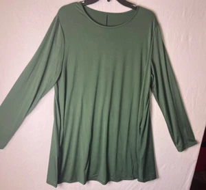Camisa pulóver verde manga larga para mujer talla 3XL - Imagen 1 de 8