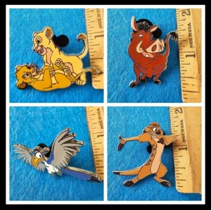 18714 - The Lion King 4 Pin Booster Collection, Zazu, Pumba, Nala & Simba, Timon - Picture 1 of 9
