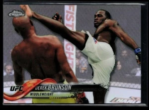 2018 Topps Chrome UFC Refractor #66 Derek Brunson - Picture 1 of 2