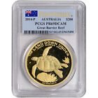 2014 P Australia Gold Great Barrier Reef Proof 2 oz $200 Pcgs Pr69 First Strike