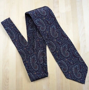 Vintage Briar Paisley Neck Tie Silk Made In USA - Picture 1 of 5