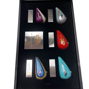Harley Davidson Give Tanks 2005 Mini Gas Tank Set in Glass Display Case - Picture 1 of 7