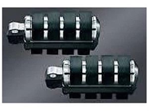48002 LARGE CHROME RUBBER FOOT PEGS 1982-94 HARLEY SPORTSTER 1991-03 HARLEY DYNA - Picture 1 of 1