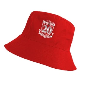 Liverpool Champions Bucket Hat 20 Times Red Adult Size 2024-2025 - Picture 1 of 2