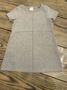 Zara Kids Grey Soft Jersey Feel Baby Doll Dress Great Basic Size 6 - Picture 1 of 8