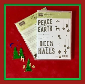 Stampin' Up! CAROLS OF CHRISTMAS Stamps & CARD FRONT BUILDER Dies - Picture 1 of 6