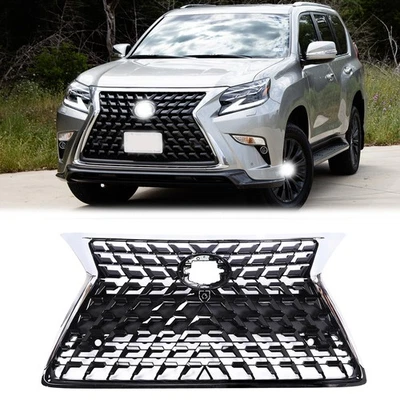 NEW Front Bumper Grille grill Black W/ Chrome Trim For 2014-2022 LEXUS GX460 Foto 1 de 4