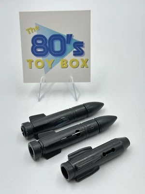 Lote X 3 misiles torpederos vintage GI Joe SHARC Arah 1984 Foto 1 de 4