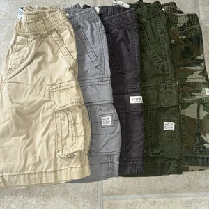 Childrens Place Cargo Shorts Boys size 7 Adjustable waist pull on - Picture 1 of 11