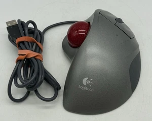 Logitech T-BB18 Trackman Wheel Trackball Computer Mouse USB Wired Tested  - Picture 1 of 8