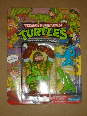 Teenage Mutant Ninja Turtle Sergeant  Bananas M.O.C. Unpunched - Image 1 of 2