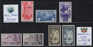 WC1_33431 ITALIAN COLON.:LIBIA. Nice lot of 1936-38 air stamps. MH-MLH - Picture 1 of 1