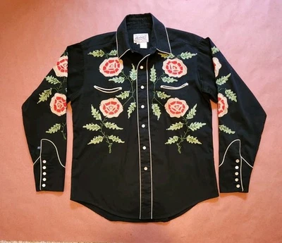 Y2K ROCKMOUNT RANCH WEAR Embroidered Western Shirt M - Image 1 of 4