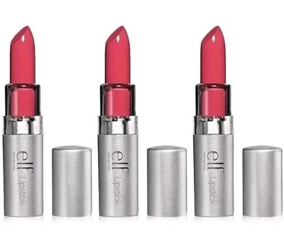 3-Pack NEW e.l.f. ELF Long Lasting Color Shine Lipstick #7710 Flirtatious SEALED - Image 1 of 4