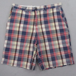 Banana Republic Mens Chino Shorts Size 34 x 10 Multicolor Plaid 100% Cotton - Picture 1 of 12