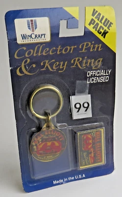 MOC 1995 Wincraft Incorporated McDONALD's BILL ELLIOTT Collector PIN & KEY RING - Image 1 of 4