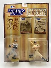 Vintage 80s Babe Ruth & Lou Gehrig - Kenner Starting Lineup Sports Figures 1989