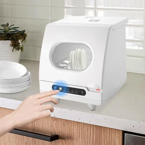 800W Mini Spülmaschine 5L Geschirrspüler Tischgeschirrspüler Freistehen 5 Modi - Bild 1 von 9