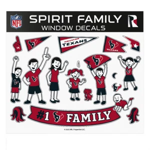 NFL Houston Texans Family Spirit Window Stickers Auto Decals - Picture 1 of 1
