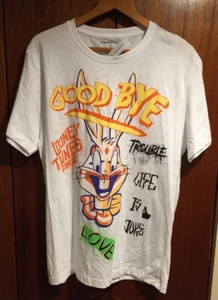 Neu mit Etikett Looney Tunes Circus Bugs Bunny Goodbye T-Shirt für Herren Größe Large - Bild 1 von 4