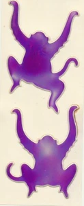 1980s Vintage Sandylion Oilie Liquid Purple Magical Monkey Stickers - Picture 1 of 1