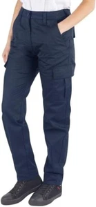 Lee Cooper Women's Workwear Cargo Pants Trousers Navy UK10 EU 38 - NEW SEE PICS - Picture 1 of 4