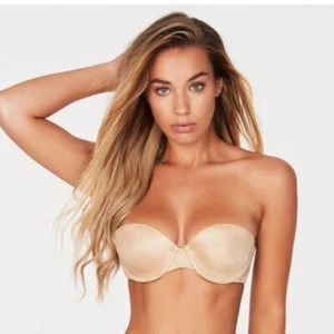 Fredericks Of Hollywood Exxtreme Trägerloser Wandelbarer Nude BH Gr. 36D - Neu - Bild 1 von 11